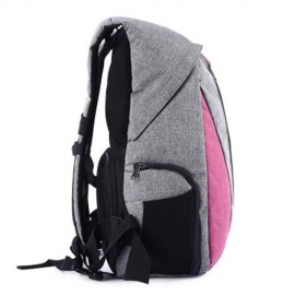 PROWELL DC21439 DSLR CAMERA FLAX PHOTOGRAPHY BAG BACKPACK (RED)