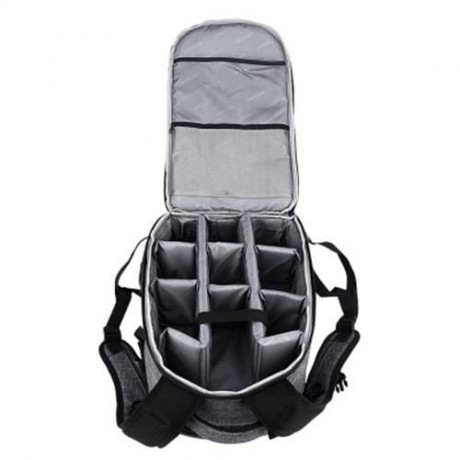 PROWELL DC22095 DSLR CAMERA CANVAS PHOTOGRAPHY BAG BACKPACK (DEEP GRAY)