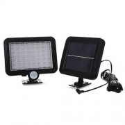 HUMAN BODY INDUCTION SOLAR ENERGY CHARGING WALL LAMP (BLACK)