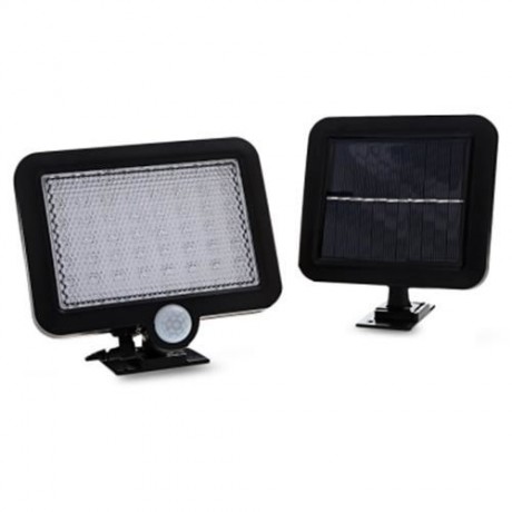 HUMAN BODY INDUCTION SOLAR ENERGY CHARGING WALL LAMP (BLACK)