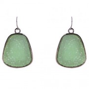 PAIR OF CHIC WOMEN'S CANDY COLOR BEADS PENDANT EARRINGS (GREEN)