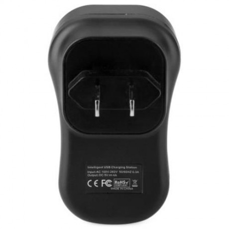 C401 4 PORT INTELLIGENT USB CHARGING STATION - 100 - 260V (BLACK)
