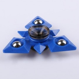 METAL BALLS TRIANGLE FINGER GYRO HAND SPINNER (BLUE)