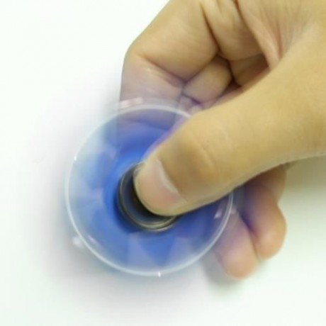 METAL BALLS TRIANGLE FINGER GYRO HAND SPINNER (BLUE)