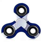 ANTI-STRESS TOY EDC PATTERNED FIDGET SPINNER (BLUE AND WHITE)