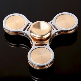ROTATING EDC FINGER GYRO TRI FIDGET SPINNER (GOLDEN)
