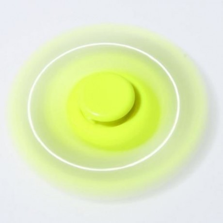 FLOWER SHAPE STRESS RELIEF TOY HAND SPINNER FINGER GYRO (YELLOW)
