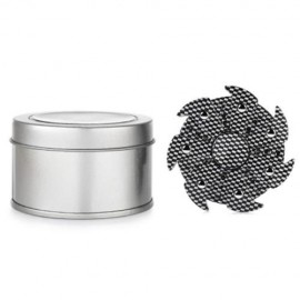 WHEEL GEAR SHAPED WOODEN FINGER FIDGET SPINNER (BLACK WHITE)