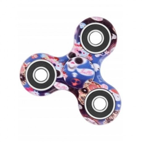 CAMOUFLAGE PRINT STRESS RELIEF FOCUS TOY FIDGET SPINNER (BLUE)