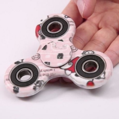 CAMOUFLAGE PRINT STRESS RELIEF FOCUS TOY FIDGET SPINNER (PINK)