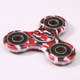 CAMOUFLAGE PRINT STRESS RELIEF FOCUS TOY FIDGET SPINNER (RED)