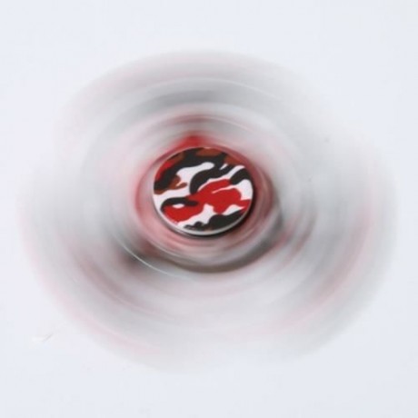 CAMOUFLAGE PRINT STRESS RELIEF FOCUS TOY FIDGET SPINNER (RED)