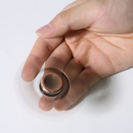 TRI SPINNING EDC FIDGET SPINNER RELAXATION TOY (RED BRONZED)