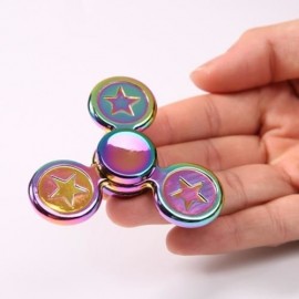 FIDGET TOY STAR COLORFUL METAL GYRO HAND SPINNER (COLORFUL)
