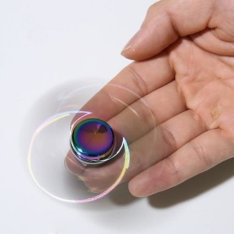 FIDGET TOY STAR COLORFUL METAL GYRO HAND SPINNER (COLORFUL)