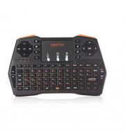 VIBOTON I8 PLUS HANDHELD WIRELESS KEYBOARD WITH TOUCH PAD (BLACK)