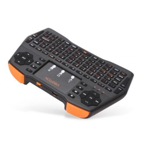 VIBOTON I8 PLUS HANDHELD WIRELESS KEYBOARD WITH TOUCH PAD (BLACK)