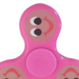 PATRIOTIC HEART STRESS RELIEVER FOCUS TOY FIDGET SPINNER (BRIGHT PINK)