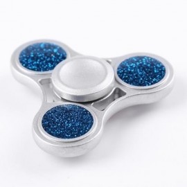 ANTI-STRESS TOY GLITTER FIDGET METAL SPINNER (SILVER)