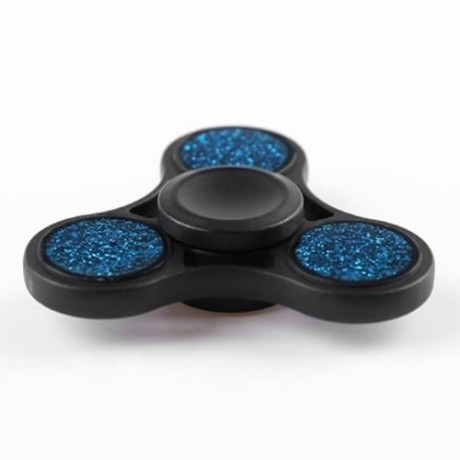 ANTI-STRESS TOY GLITTER FIDGET METAL SPINNER (BLUE)