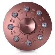 FAUX DIAMOND UFO SAUCER SHAPE FIDGET METAL SPINNER (ROSE GOLD)