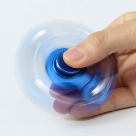 HIGH SPEED FOCUS TOY ALLOY EDC FIDGET SPINNER (BLUE)