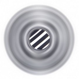 FOCUS TOY TRIANGLE STRIPED FINGER GYRO FIDGET SPINNER (BLACK)
