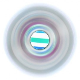 FOCUS TOY TRIANGLE STRIPED FINGER GYRO FIDGET SPINNER (STRIPE)