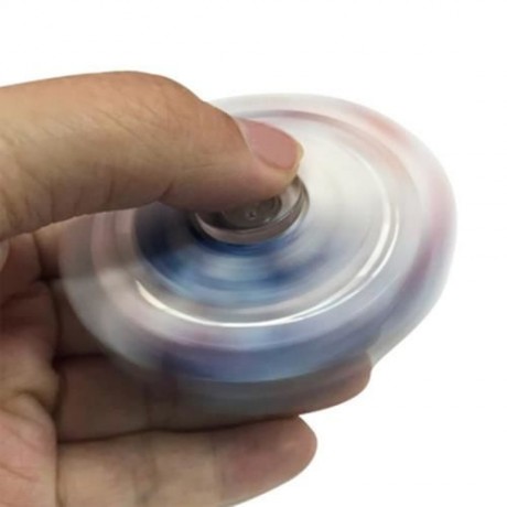 FOCUS TOY BALL BEARING WHEEL HAND SPINNER (WHITE)