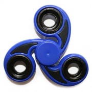 STRESS RELIEVER TRI-BAR FINGER GYRO HAND SPINNER (BLUE)