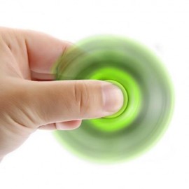 STRESS RELIEVER TRI-BAR FINGER GYRO HAND SPINNER (GREEN)