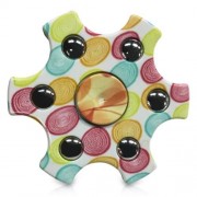 ANTI STRESS SNOWFLAKE SHAPE BALL BEARING HAND SPINNER (PINK)