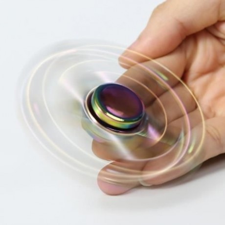 RAINBOW STAR STRESS RELIEF TOY HAND FIDGET SPINNER (COLORFUL)