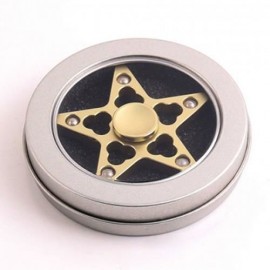 STRESS REDUCER STAR SHAPED EDC FIDGET SPINNER FINGER GYRO (GOLDEN)