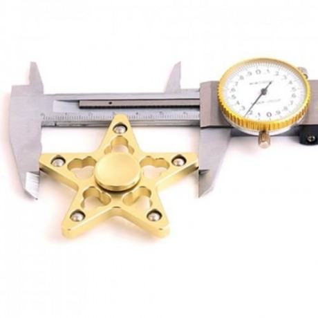 STRESS REDUCER STAR SHAPED EDC FIDGET SPINNER FINGER GYRO (GOLDEN)