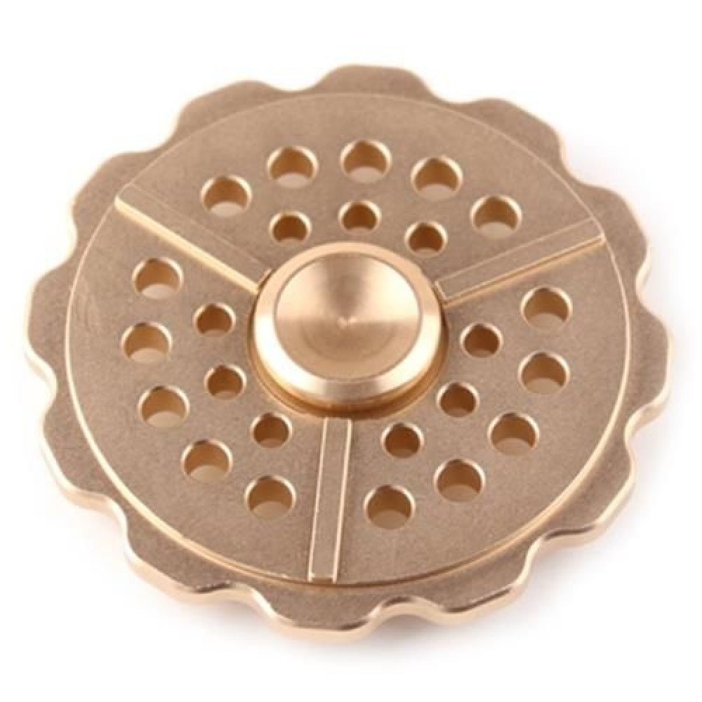 ANTI-ANXIETY ROUND METAL FIDGET TOY FINGER SPINNER (GOLDEN)
