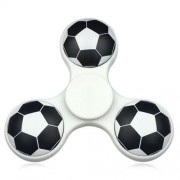 FIDDLE TOY SOCCER PATTERN FINGER GYRO FIDGET SPINNER (WHITE)