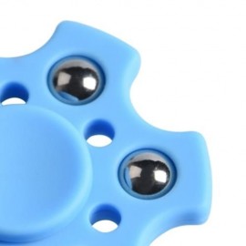 FOCUS TOY SNOWFLAKE SHAPE BALL BEARING FIDGET FINGER SPINNER (BLUE)