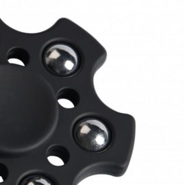 FOCUS TOY SNOWFLAKE SHAPE BALL BEARING FIDGET FINGER SPINNER (BLACK)