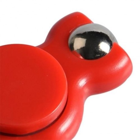 STRESS RELIEF TOY TRIANGLE BALL BEARING FIDGET SPINNER (RED)