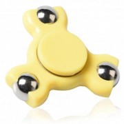 STRESS RELIEF TOY TRIANGLE BALL BEARING FIDGET SPINNER (YELLOW)