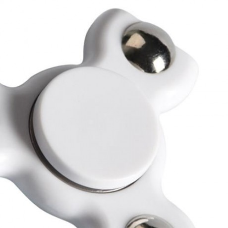 STRESS RELIEF TOY TRIANGLE BALL BEARING FIDGET SPINNER (WHITE)