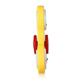 LED LIGHT ADHD FIDGET SPINNER STRESS RELIEVER RELAXATION GIFT (YELLOW)