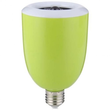 L101 E27 WIRELESS BLUETOOTH 4.0 AUDIO PLAYER SPEAKER COMBO APP CONTROL LED BULB (GREEN)