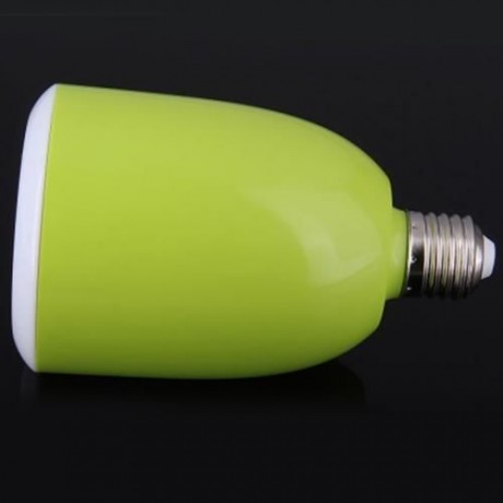 L101 E27 WIRELESS BLUETOOTH 4.0 AUDIO PLAYER SPEAKER COMBO APP CONTROL LED BULB (GREEN)