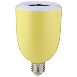 L101 E27 WIRELESS BLUETOOTH 4.0 AUDIO PLAYER SPEAKER COMBO APP CONTROL LED BULB (YELLOW)
