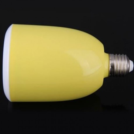L101 E27 WIRELESS BLUETOOTH 4.0 AUDIO PLAYER SPEAKER COMBO APP CONTROL LED BULB (YELLOW)