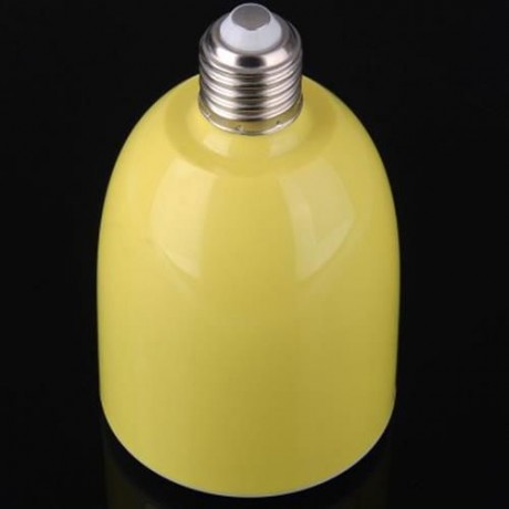 L101 E27 WIRELESS BLUETOOTH 4.0 AUDIO PLAYER SPEAKER COMBO APP CONTROL LED BULB (YELLOW)