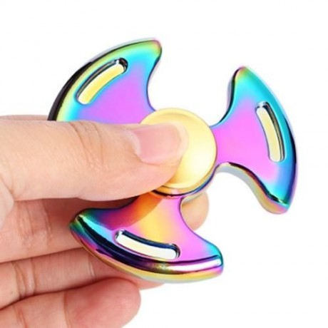 A1 COLORFUL THREE-BLADE ZINC ALLOY FIDGET TRI-SPINNER STRESS RELIEF PRODUCT ADULT FIDGETIN