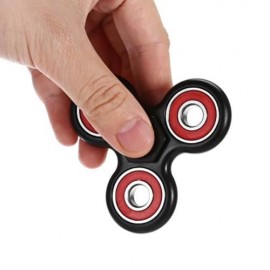 FIDGET SPINNER STRESS RELIEVER PRESSURE REDUCING TOY (BLACK RED)